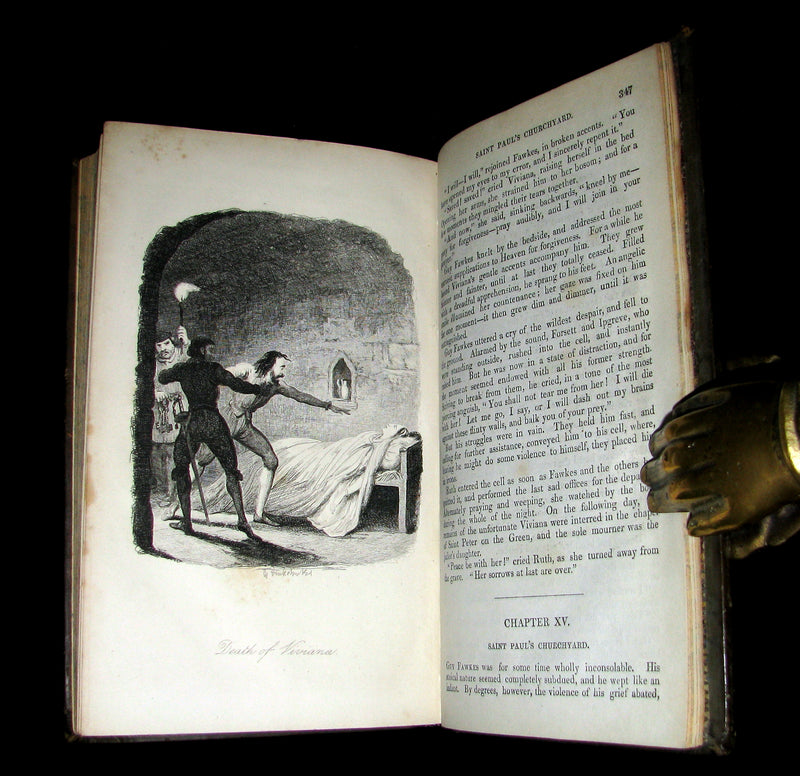 1857 Rare Book - Guy Fawkes, or the Gunpowder Treason illustrated by CRUIKSHANK