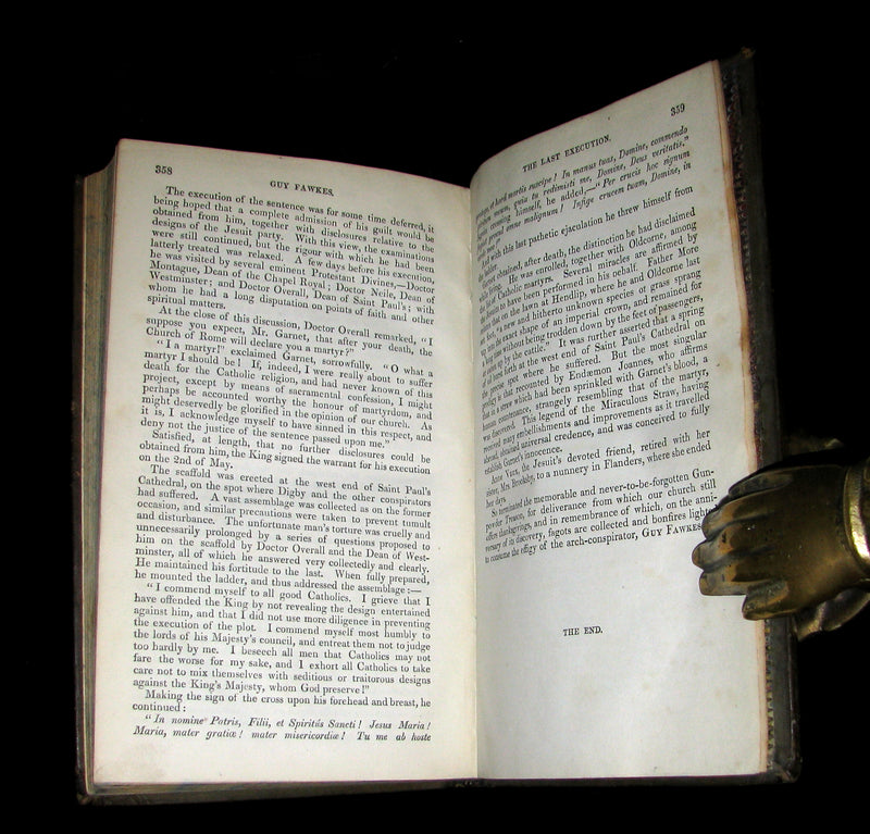 1857 Rare Book - Guy Fawkes, or the Gunpowder Treason illustrated by CRUIKSHANK