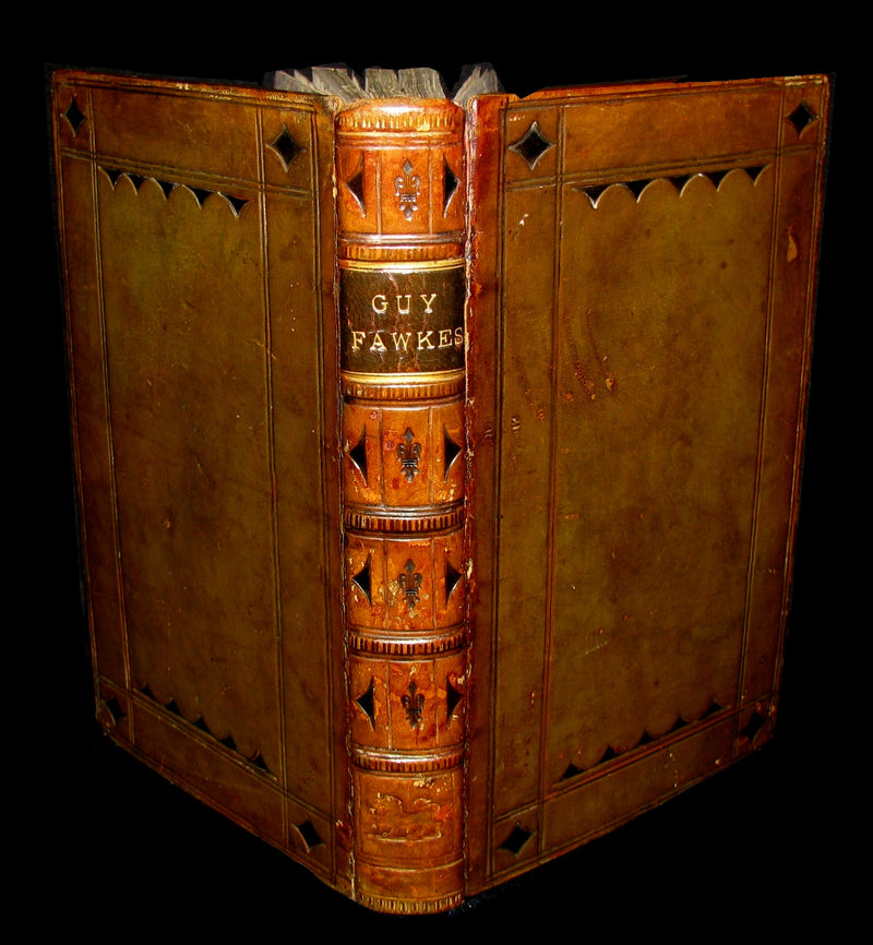 1857 Rare Book - Guy Fawkes, or the Gunpowder Treason illustrated by CRUIKSHANK