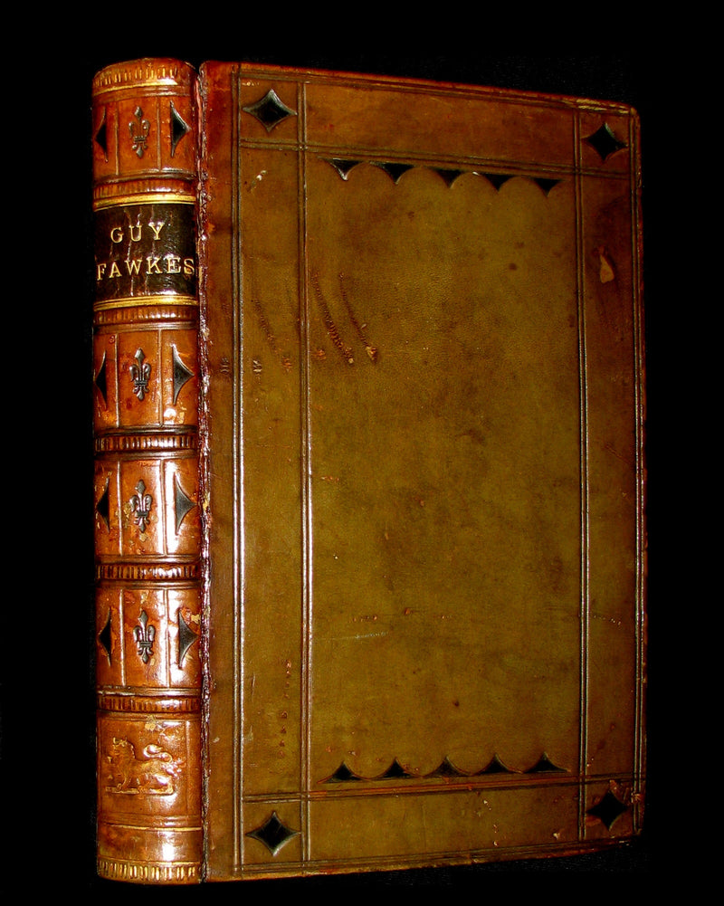 1857 Rare Book - Guy Fawkes, or the Gunpowder Treason illustrated by CRUIKSHANK