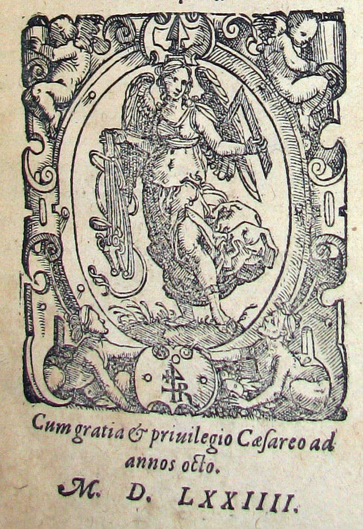 1574 Rare Latin vellum Book - Cicero Philosophy - The Dream of Scipio - Philosophicorum