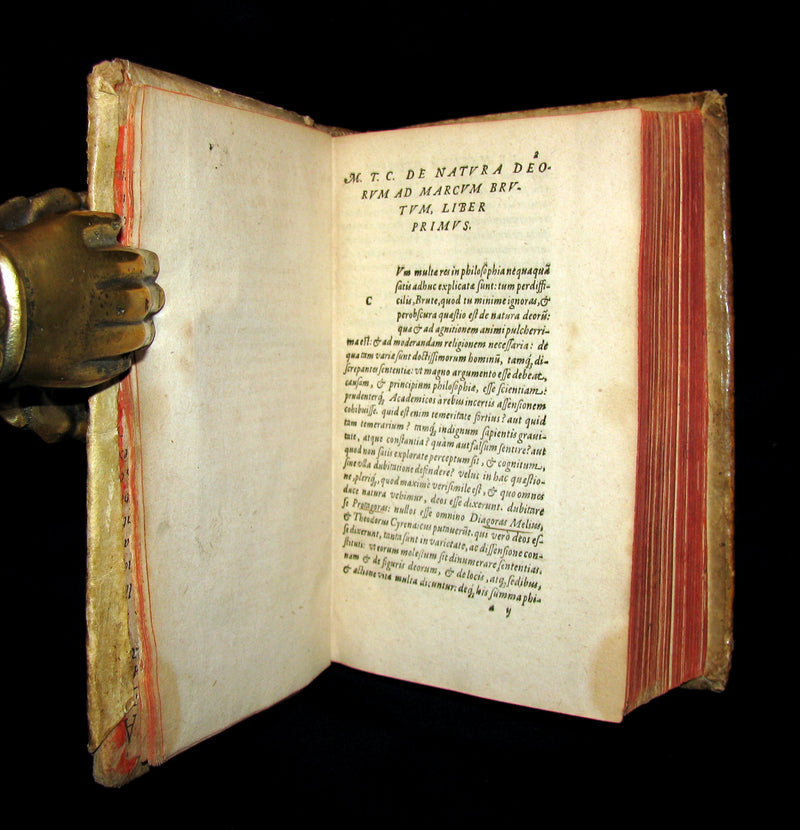 1574 Rare Latin vellum Book - Cicero Philosophy - The Dream of Scipio - Philosophicorum