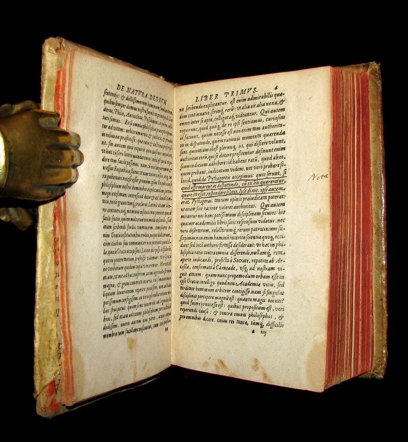 1574 Rare Latin vellum Book - Cicero Philosophy - The Dream of Scipio - Philosophicorum