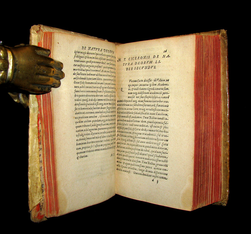 1574 Rare Latin vellum Book - Cicero Philosophy - The Dream of Scipio - Philosophicorum