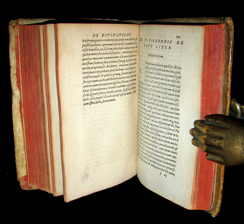 1574 Rare Latin vellum Book - Cicero Philosophy - The Dream of Scipio - Philosophicorum