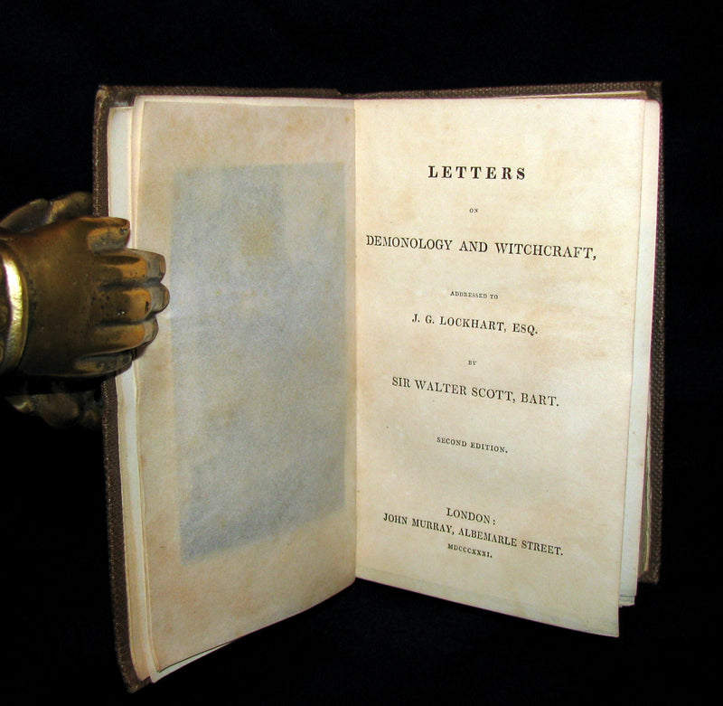 1831 Rare 2ndED Walter Scott - Letters on Demonology & Witchcraft - WITCHES & FAIRIES