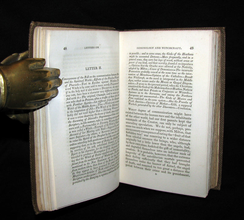 1831 Rare 2ndED Walter Scott - Letters on Demonology & Witchcraft - WITCHES & FAIRIES