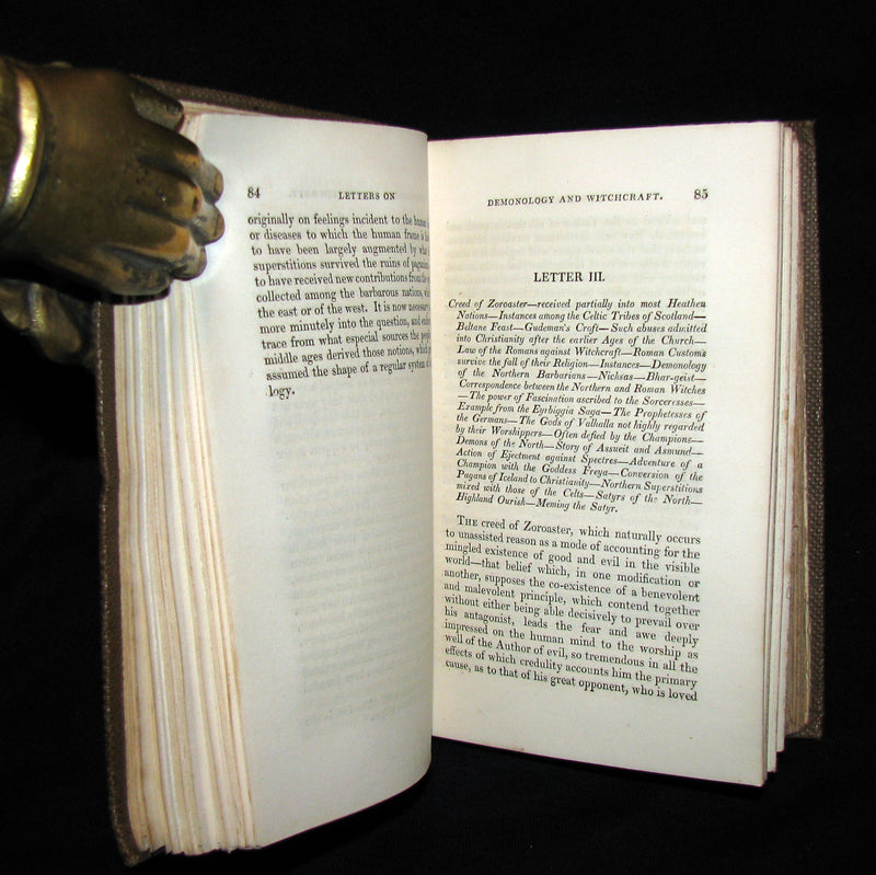 1831 Rare 2ndED Walter Scott - Letters on Demonology & Witchcraft - WITCHES & FAIRIES