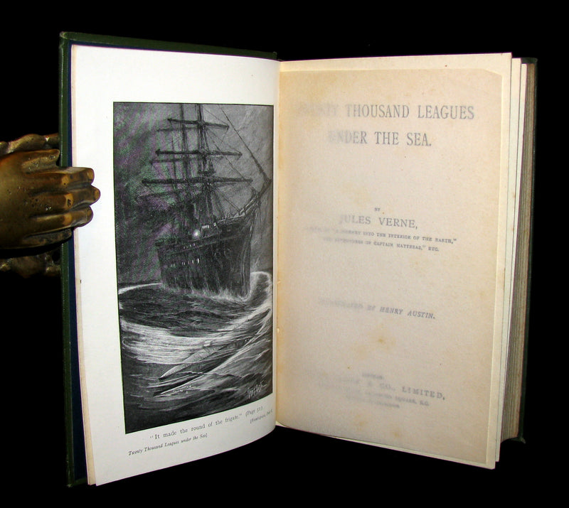 1900 Rare Book - Twenty Thousand Leagues Under the Sea by Jules Verne