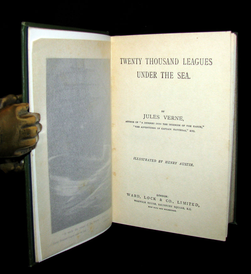 1900 Rare Book - Twenty Thousand Leagues Under the Sea by Jules Verne