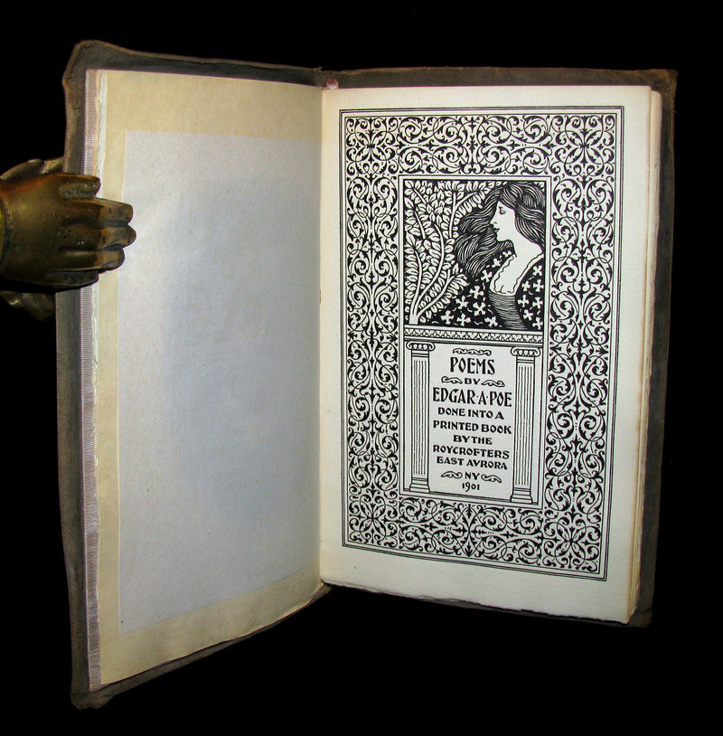 1901 Rare Book -The Roycrofters Edition of the Poems by Edgar Allan POE