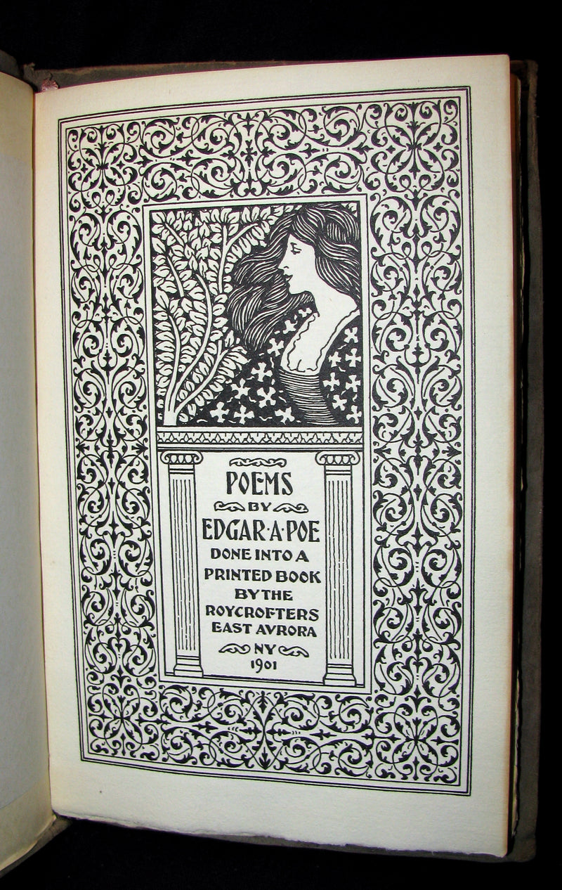 1901 Rare Book -The Roycrofters Edition of the Poems by Edgar Allan POE