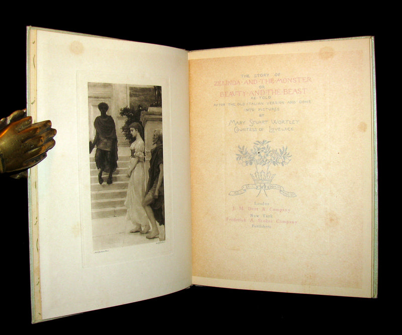 1895 Very Scarce Book - The Story of Zelinda and the Monster; or, Beauty and the Beast.