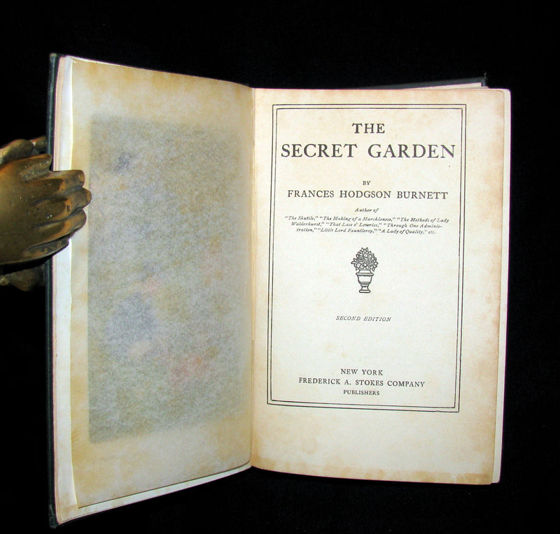 1911 Rare Book - The Secret Garden by Frances Hodgson Burnett. Second Edition.