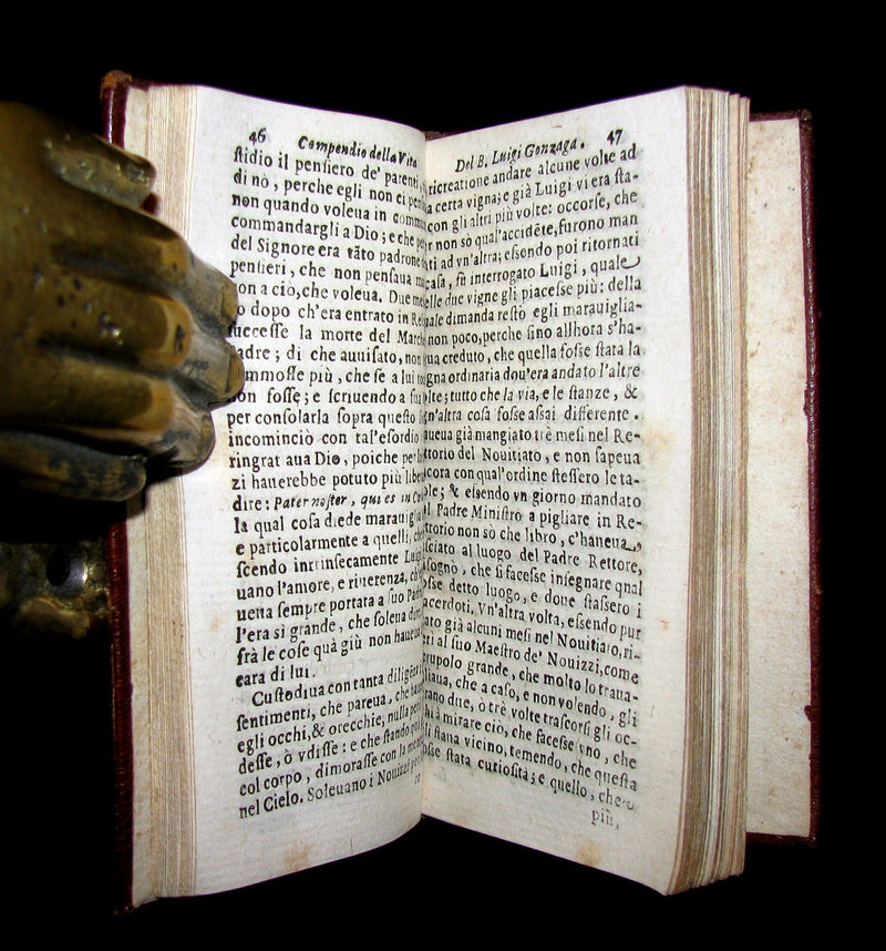 1628 Scarce Andreoli / ROSPIGLIOSI BINDERY WORK - Vita del b. Luigi Gonzaga.
