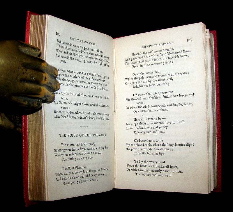 1853 Rare Floriography Book ~ The Language and Poetry of Flowers