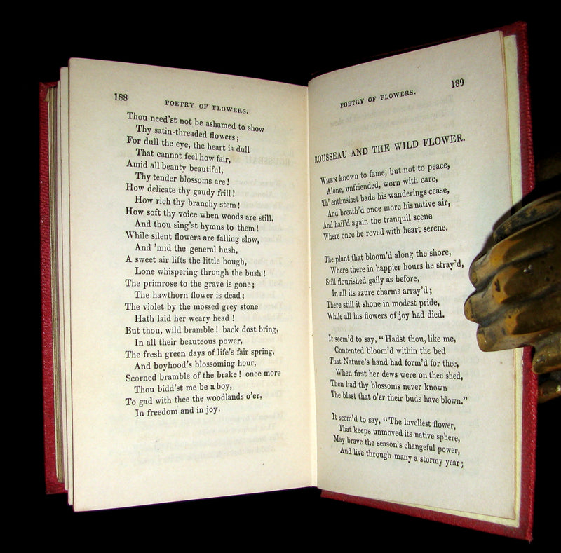 1853 Rare Floriography Book ~ The Language and Poetry of Flowers