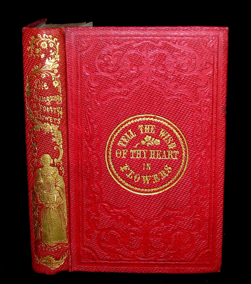 1853 Rare Floriography Book ~ The Language and Poetry of Flowers