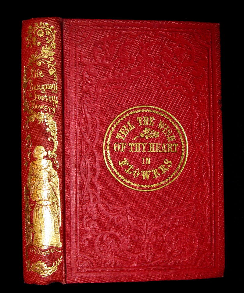 1853 Rare Floriography Book ~ The Language and Poetry of Flowers