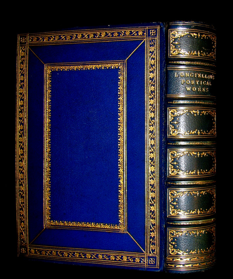 1883 Rare Book -  The Poetical Works of Henry Wadsworth Longfellow. Complete Edition.