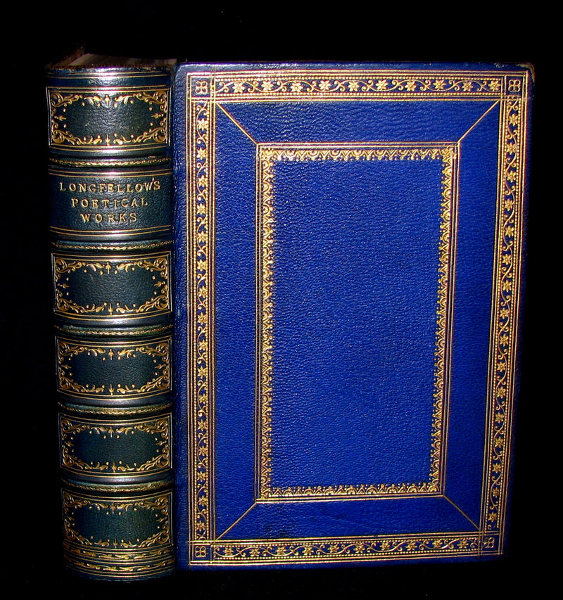 1883 Rare Book -  The Poetical Works of Henry Wadsworth Longfellow. Complete Edition.
