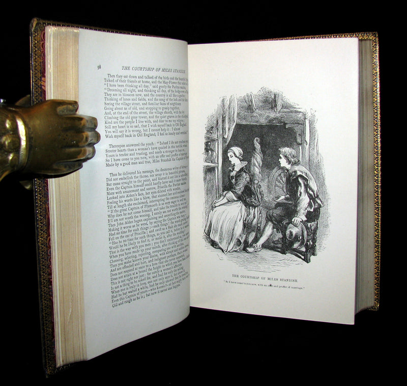 1883 Rare Book -  The Poetical Works of Henry Wadsworth Longfellow. Complete Edition.