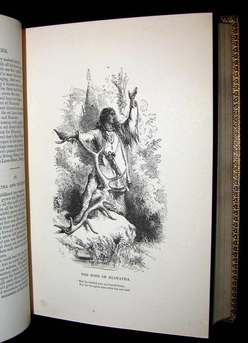 1883 Rare Book -  The Poetical Works of Henry Wadsworth Longfellow. Complete Edition.