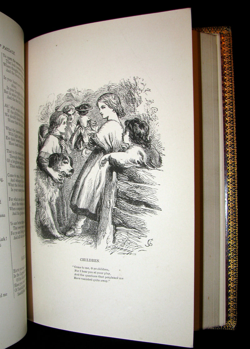 1883 Rare Book -  The Poetical Works of Henry Wadsworth Longfellow. Complete Edition.