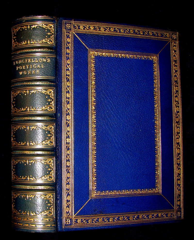 1883 Rare Book -  The Poetical Works of Henry Wadsworth Longfellow. Complete Edition.