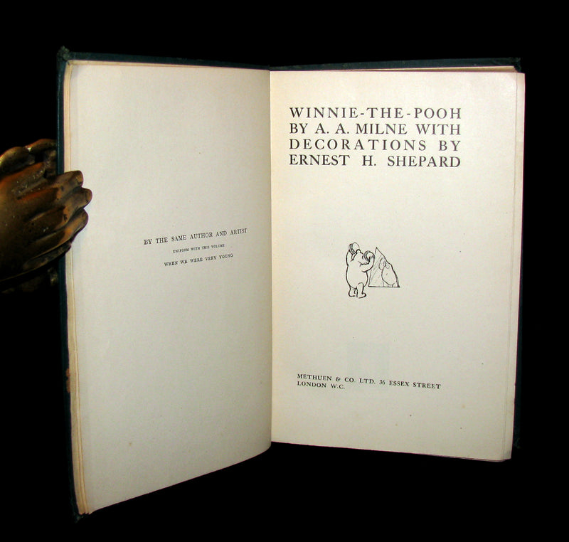 1926 First UK Edition - A. A. Milne & Ernest H. Shepard -  WINNIE-THE-POOH