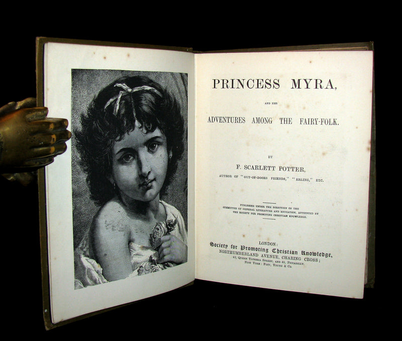 1880 Scarce Victorian Book - Princess Myra And Her Adventures Amongst The Fairy Folk