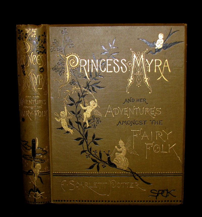 1880 Scarce Victorian Book - Princess Myra And Her Adventures Amongst The Fairy Folk