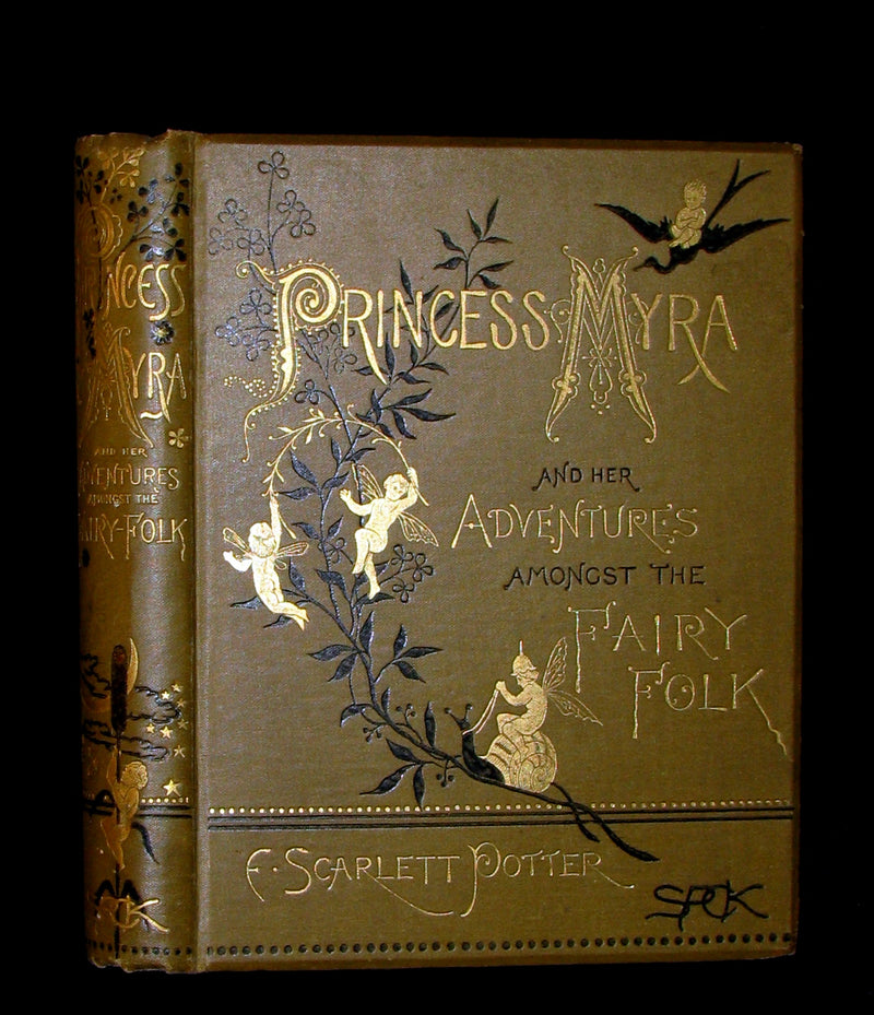 1880 Scarce Victorian Book - Princess Myra And Her Adventures Amongst The Fairy Folk