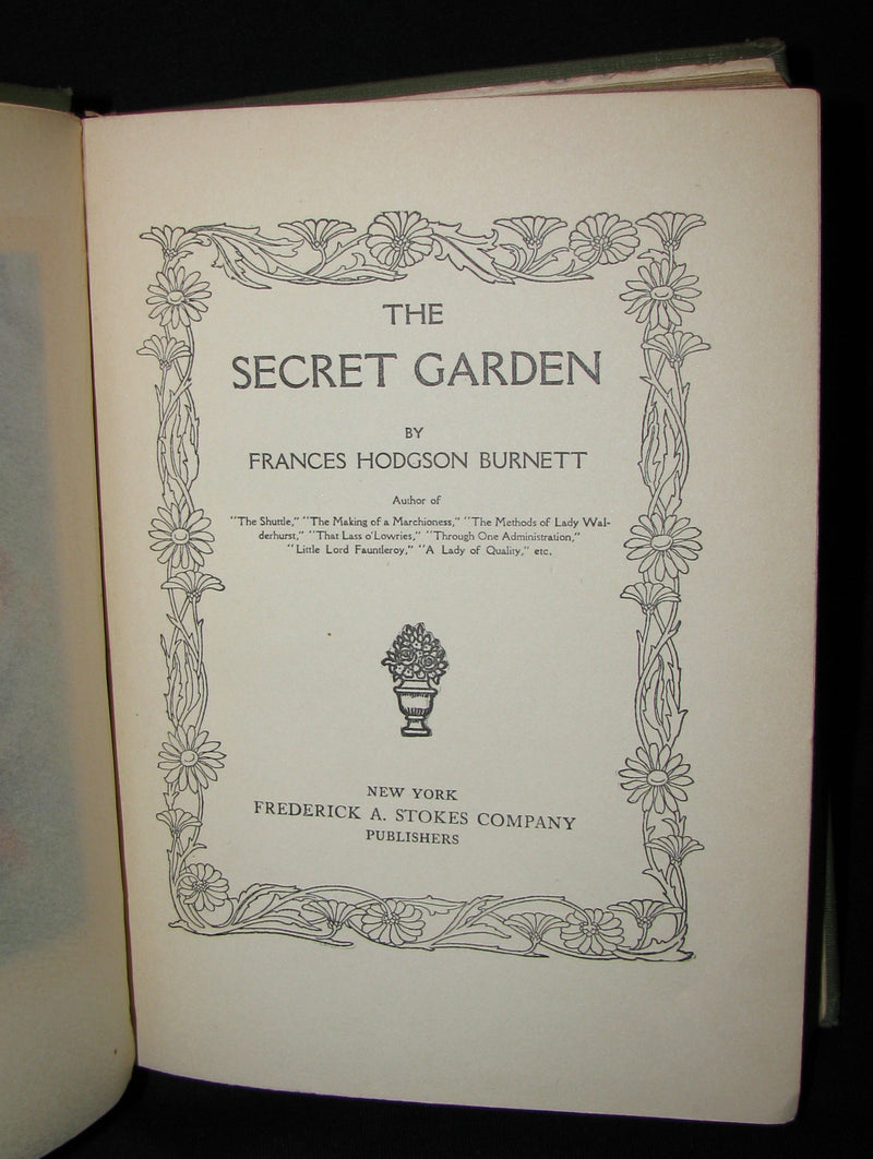 1911 Rare First Edition - The Secret Garden by Frances Hodgson Burnett