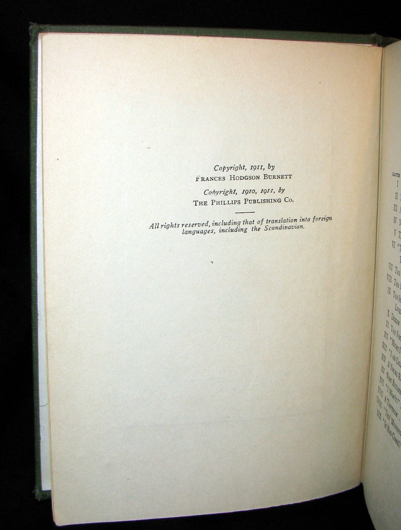 1911 Rare First Edition - The Secret Garden by Frances Hodgson Burnett