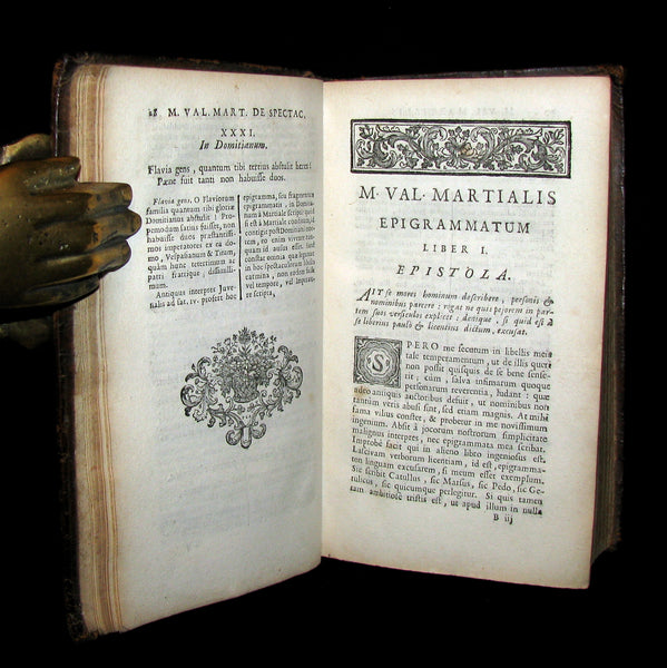 1693 Rare Book - MARTIAL's Epigrams - M. Val Martialis Epigrammata Demptis Obscenis