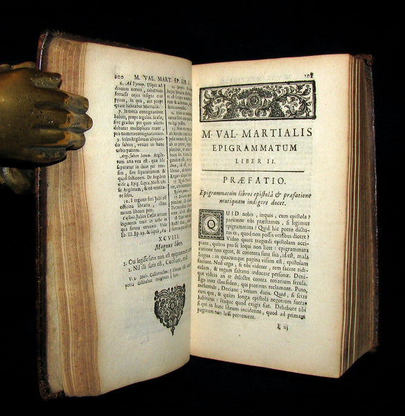 1693 Rare Book - MARTIAL's Epigrams - M. Val Martialis Epigrammata Demptis Obscenis