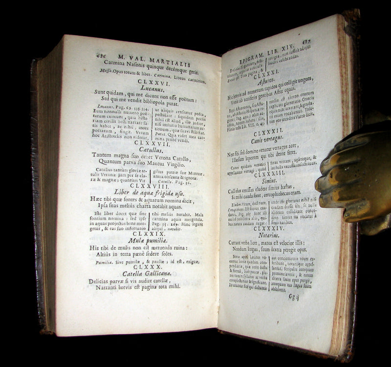 1693 Rare Book - MARTIAL's Epigrams - M. Val Martialis Epigrammata Demptis Obscenis