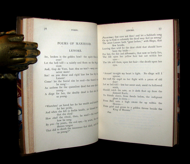 1884 Rare Book - Poems and Essays by EDGAR ALLAN POE.