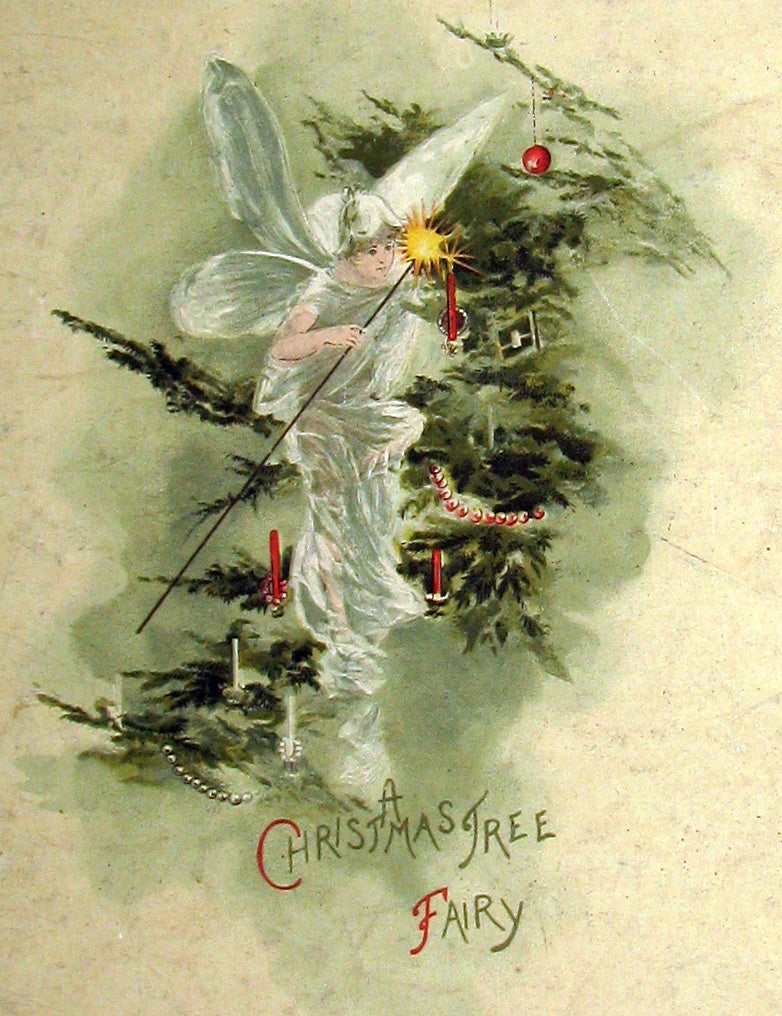 1880's Scarce Victorian Book ~ The Christmas Tree Fairy illustrated by Lizzie Lawson Mack