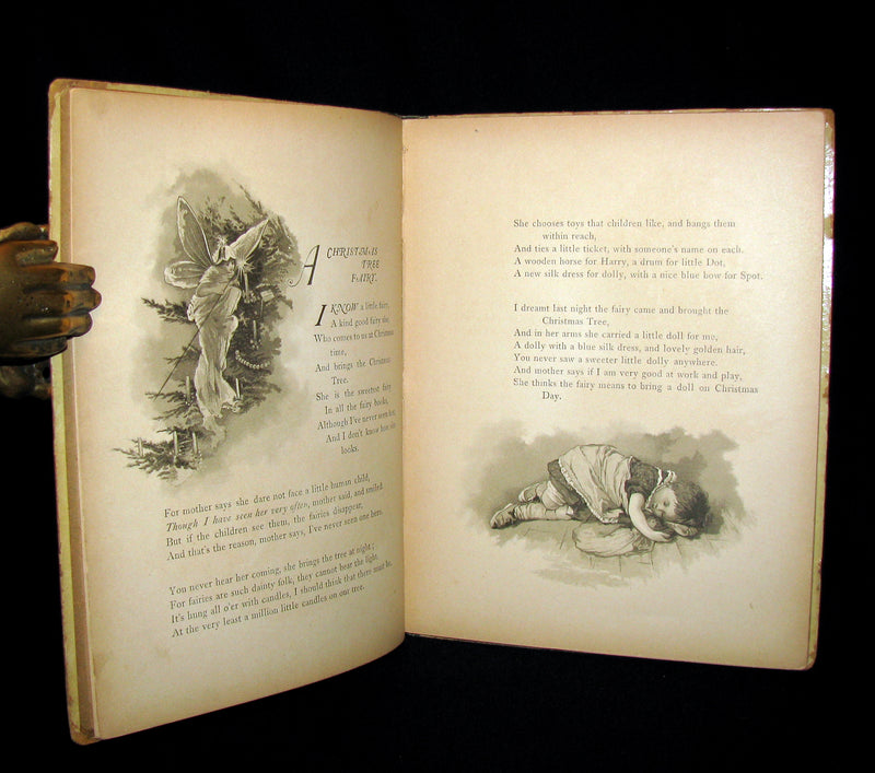 1880's Scarce Victorian Book ~ The Christmas Tree Fairy illustrated by Lizzie Lawson Mack