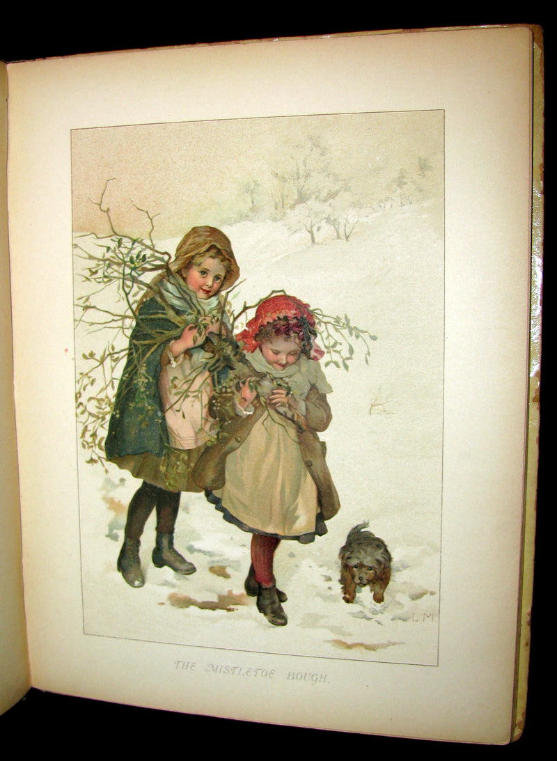 1880's Scarce Victorian Book ~ The Christmas Tree Fairy illustrated by Lizzie Lawson Mack