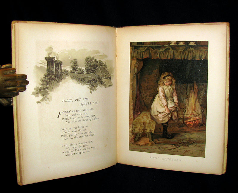 1880's Scarce Victorian Book ~ The Christmas Tree Fairy illustrated by Lizzie Lawson Mack