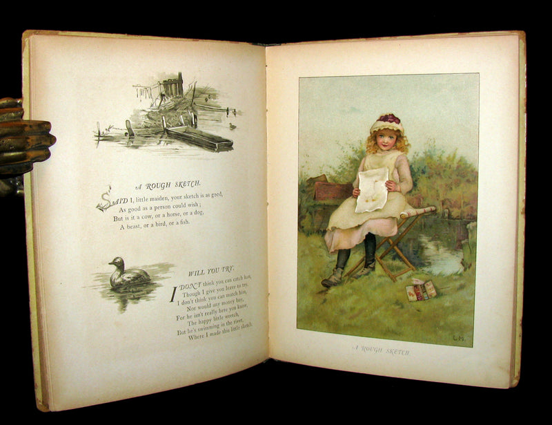1880's Scarce Victorian Book ~ The Christmas Tree Fairy illustrated by Lizzie Lawson Mack