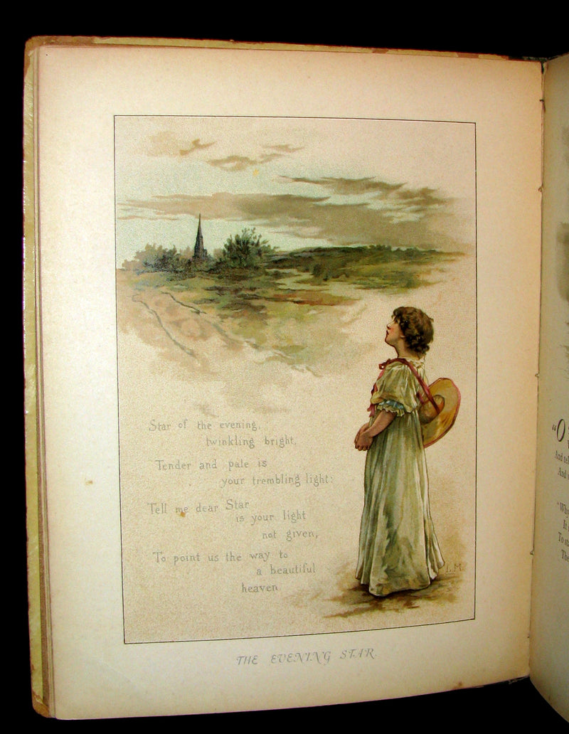 1880's Scarce Victorian Book ~ The Christmas Tree Fairy illustrated by Lizzie Lawson Mack