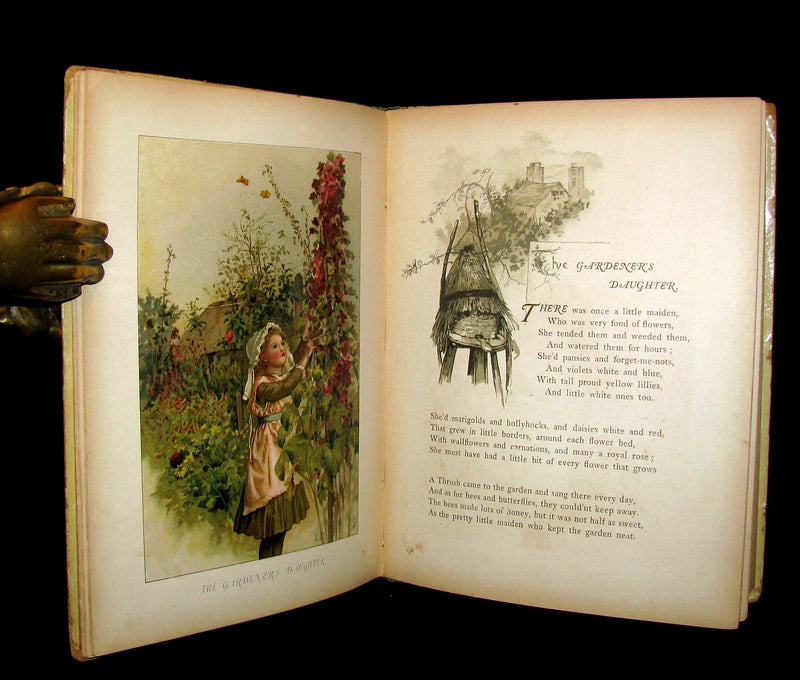 1880's Scarce Victorian Book ~ The Christmas Tree Fairy illustrated by Lizzie Lawson Mack
