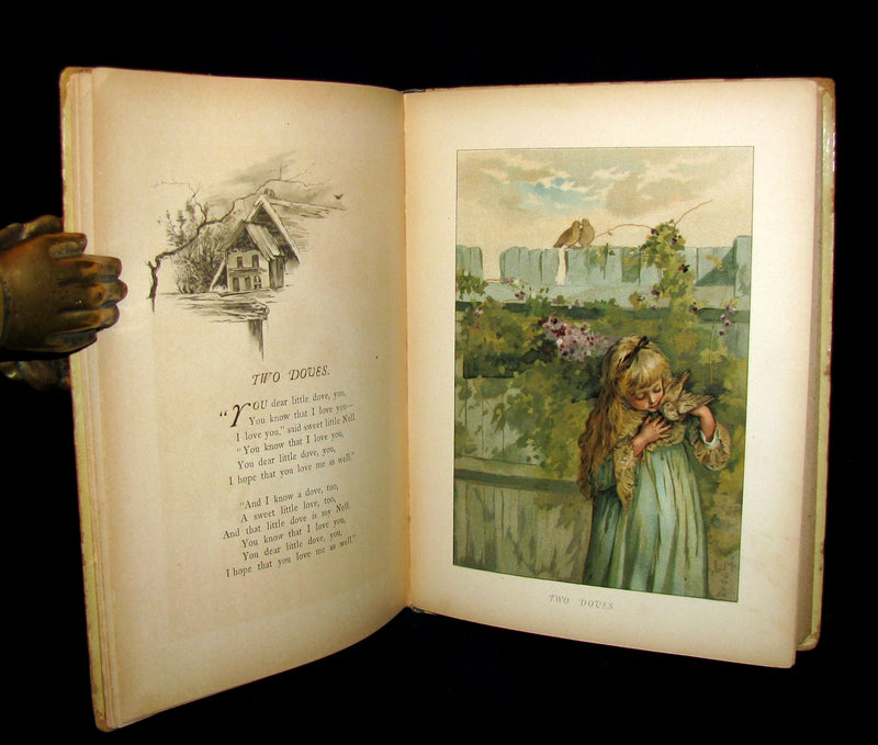 1880's Scarce Victorian Book ~ The Christmas Tree Fairy illustrated by Lizzie Lawson Mack