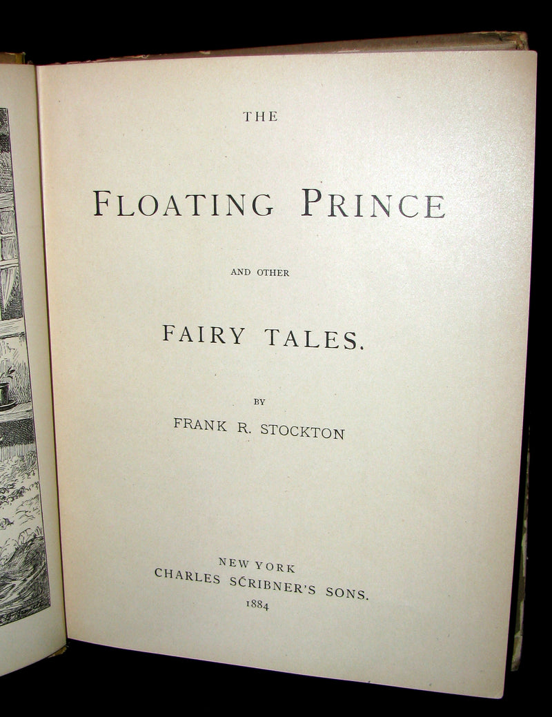 1884 Scarce Book - The Floating Prince and Other Fairy Tales by Frank R. Stockton