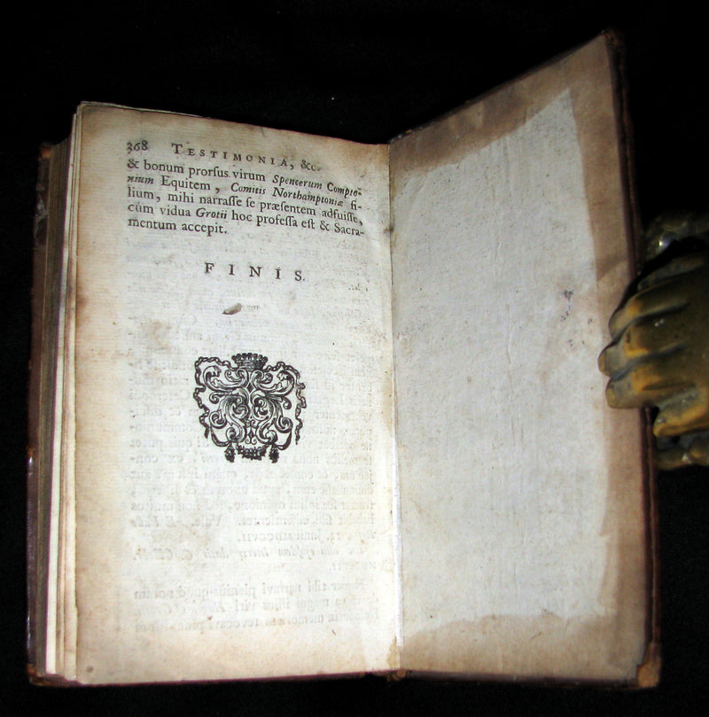 1718 Rare Book - On The Truth of the Christian Religion by Hugo Grotius.