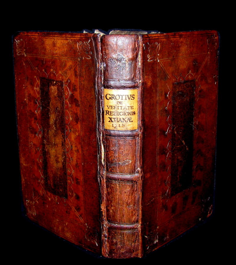 1718 Rare Book - On The Truth of the Christian Religion by Hugo Grotius.